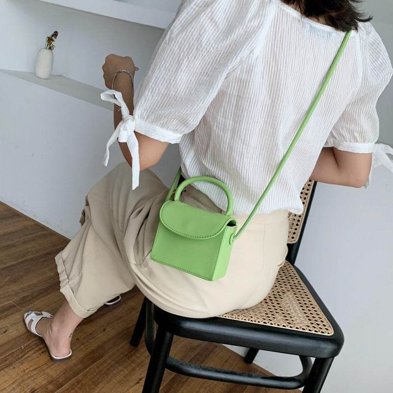 One-shoulder Messenger Bag Women Summer Small Square Bag - Mubimart