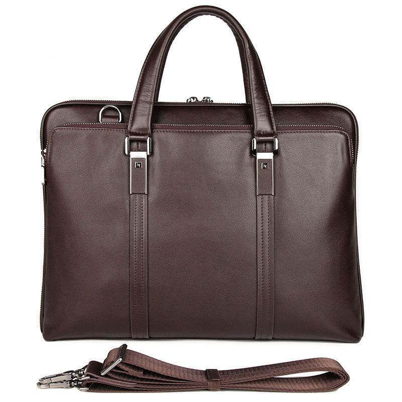 Gentleman Style Leather Men's Bags Business Bag Briefcases Men's Handbags Atmospheric And Stable Handbags - Mubimart