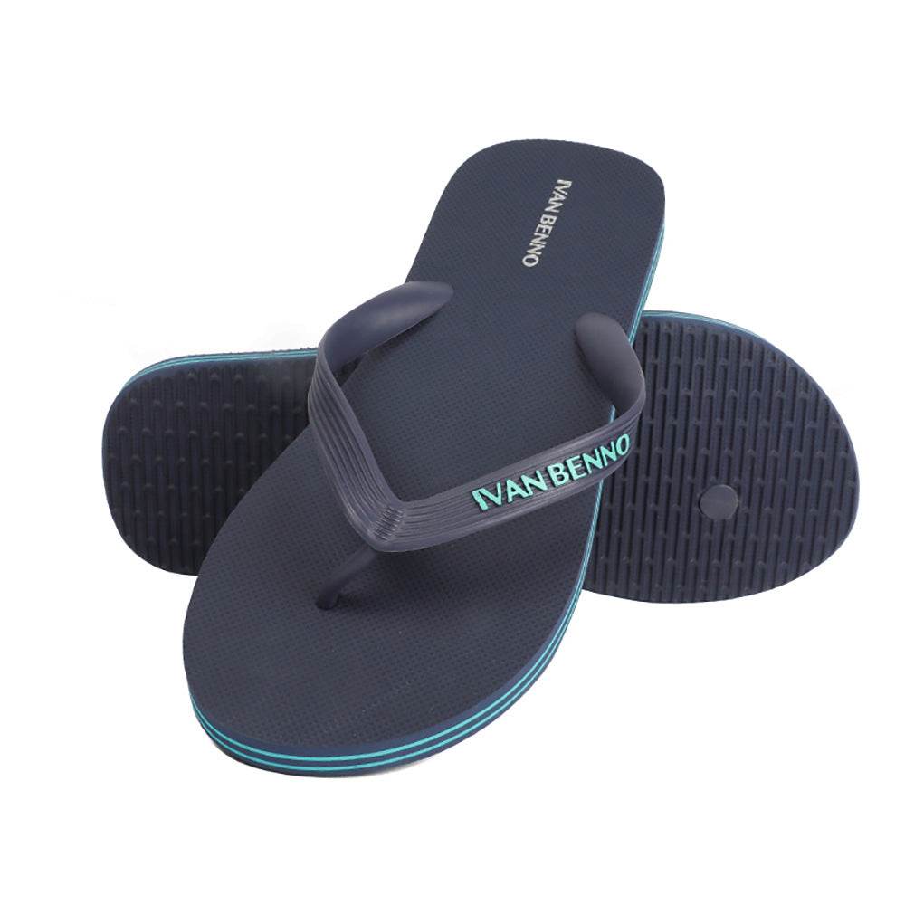 Summer Cross Border Flip Flop Men''s Smple Antiskid Rubber Beach Shoes - Mubimart