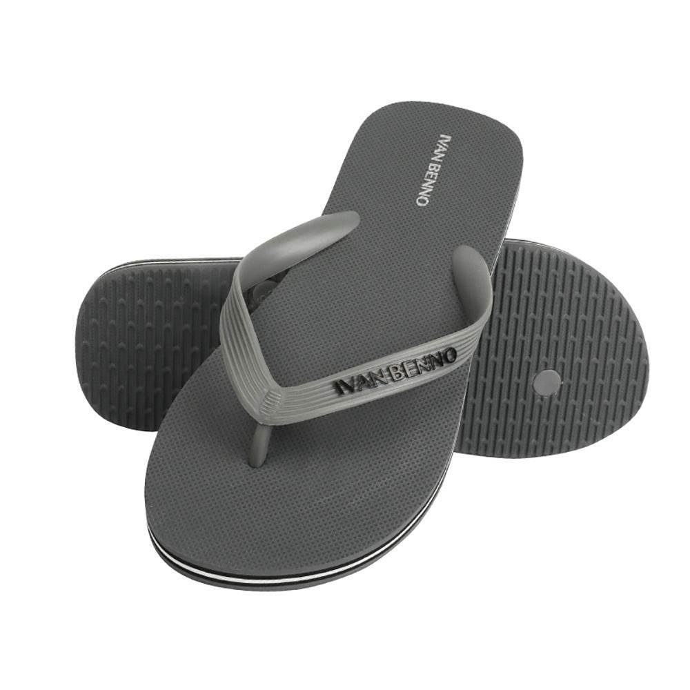 Summer Cross Border Flip Flop Men''s Smple Antiskid Rubber Beach Shoes - Mubimart