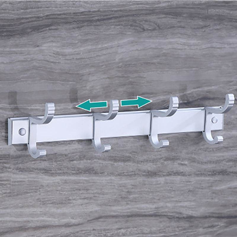 Punch free Bathroom Coat Hooks Toilet Row Hooks Clothes Hooks - Mubimart