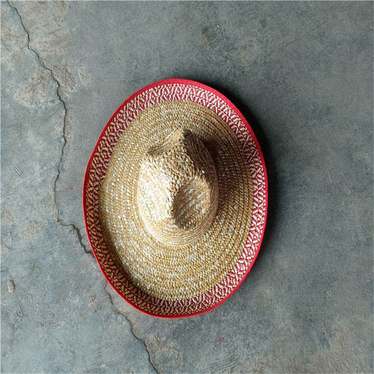Straw Hats With Pointed Top And Big Brim Frills Are Best-selling Mexican Straw Hats - Mubimart