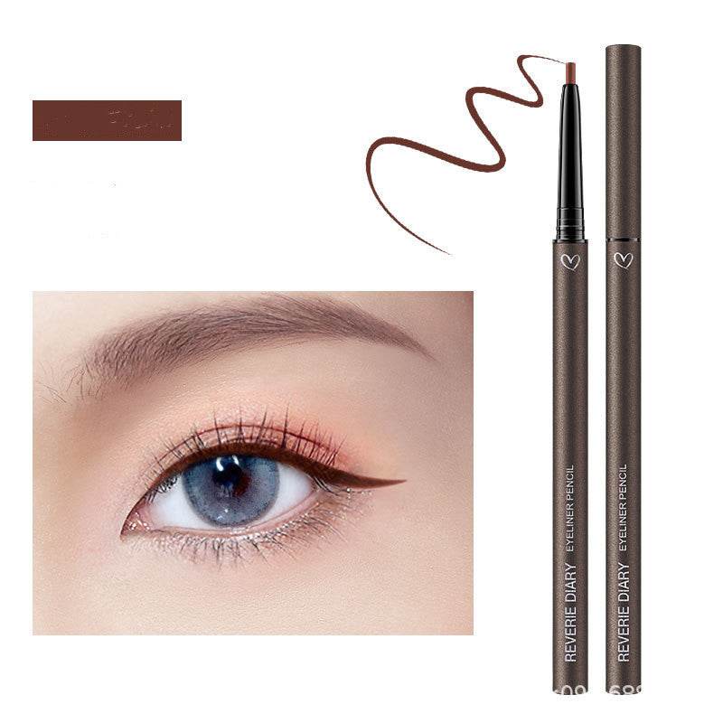 Dream Diary, Eye Liner, Pencil Eyeliner, Cream, Very Thin Brown Waterproof. - Mubimart