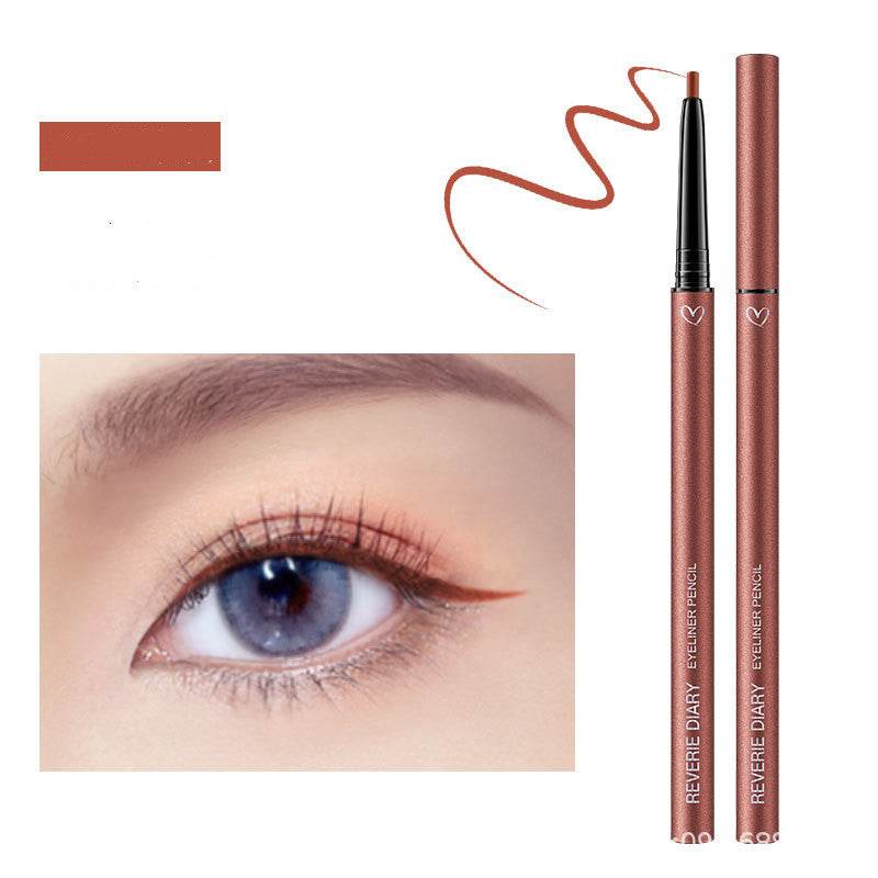 Dream Diary, Eye Liner, Pencil Eyeliner, Cream, Very Thin Brown Waterproof. - Mubimart