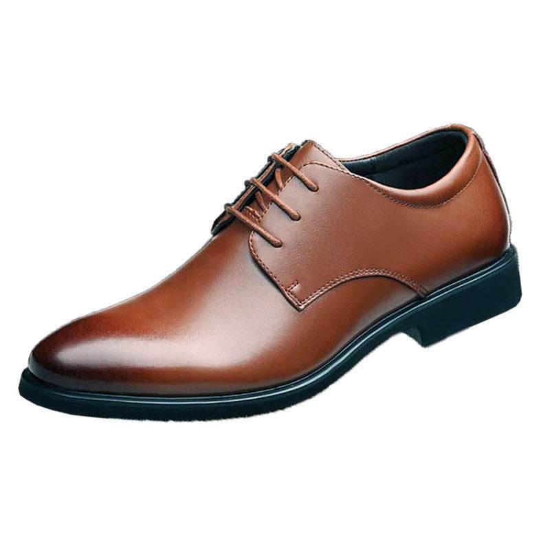 Mazefeng Men Leather Shoes Casual Top Quality Oxfords Men Genuine Leather Dress Shoes Business Formal Shoe Plus Size Wedding 44 - Mubimart