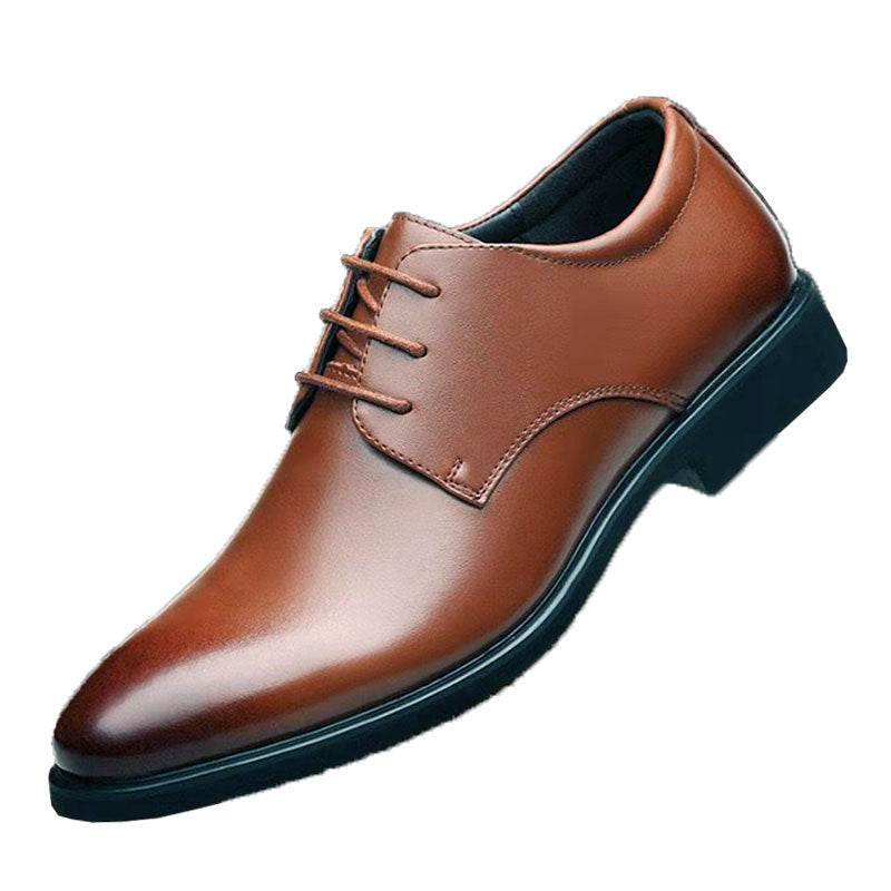 Mazefeng Men Leather Shoes Casual Top Quality Oxfords Men Genuine Leather Dress Shoes Business Formal Shoe Plus Size Wedding 44 - Mubimart