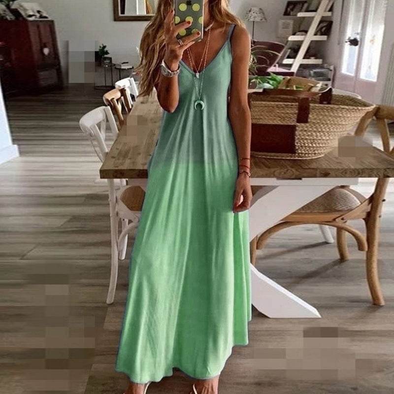 Tie-dye plus size sling jumpsuit - Mubimart
