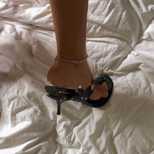 Metallic Concave Figaro Men's And Women's Anklets - Mubimart