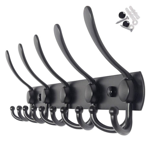 Black Stainless Steel Garment Hook Hook White - Mubimart