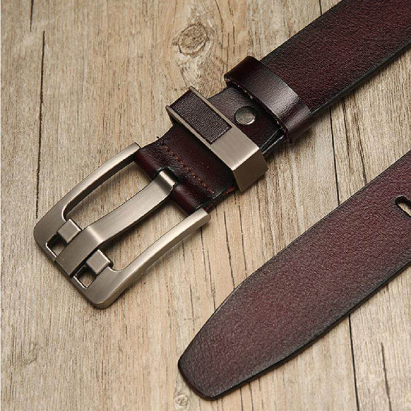 Fashion Buckle Paint Finish Men's Alloy Belt - Mubimart
