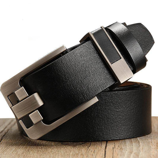 Fashion Buckle Paint Finish Men's Alloy Belt - Mubimart