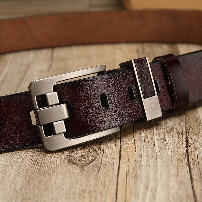 Fashion Buckle Paint Finish Men's Alloy Belt - Mubimart