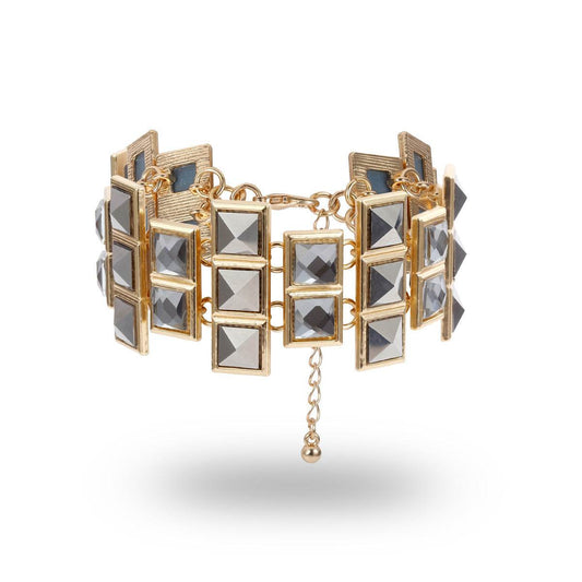 Frosty Temperament Square Zircon Bracelet Female Simple Irregular Glass Gemstone Bracelet - Mubimart