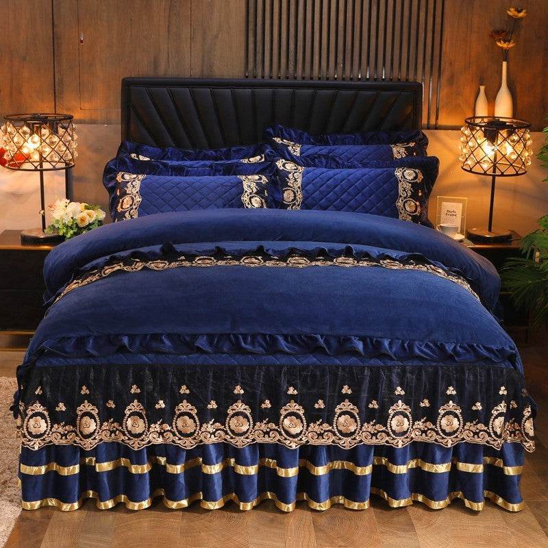 Lace Bedskirt Bedclothes Mattress Cover Bedspread Pillowcases Home Textiles - Mubimart