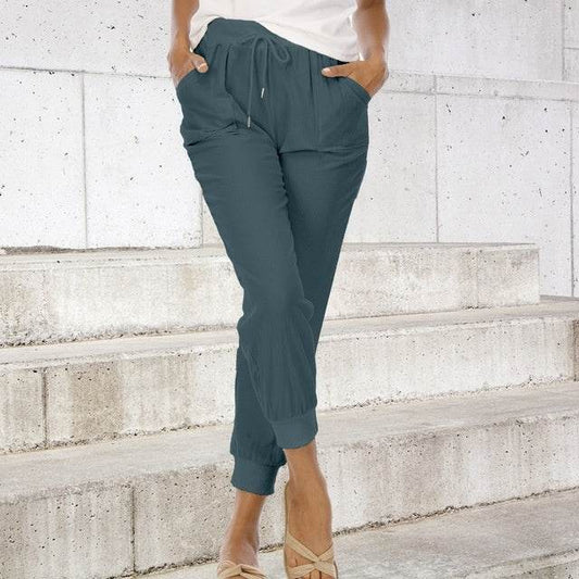 Bloomers Jogger Ladies Simple Pants Trousers - Mubimart