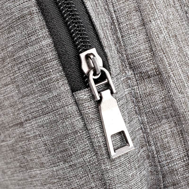Mens Shoulder Bag Sling Chest Pack Canvas USB Charging Sports Crossbody Handbag Travel Knapsack Male Chestbags Mochila - Mubimart