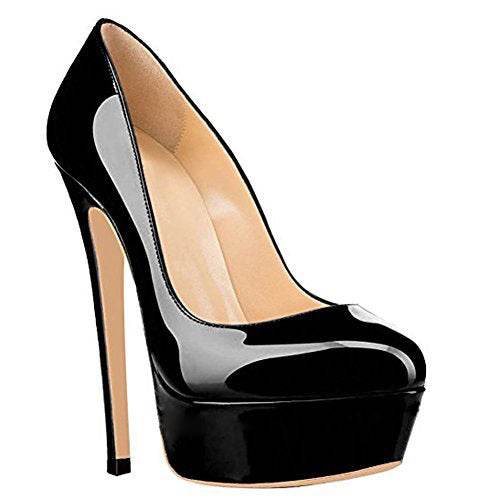 European And American Large Size High Heels Baotou Round Toe Women'S Shoes - Mubimart