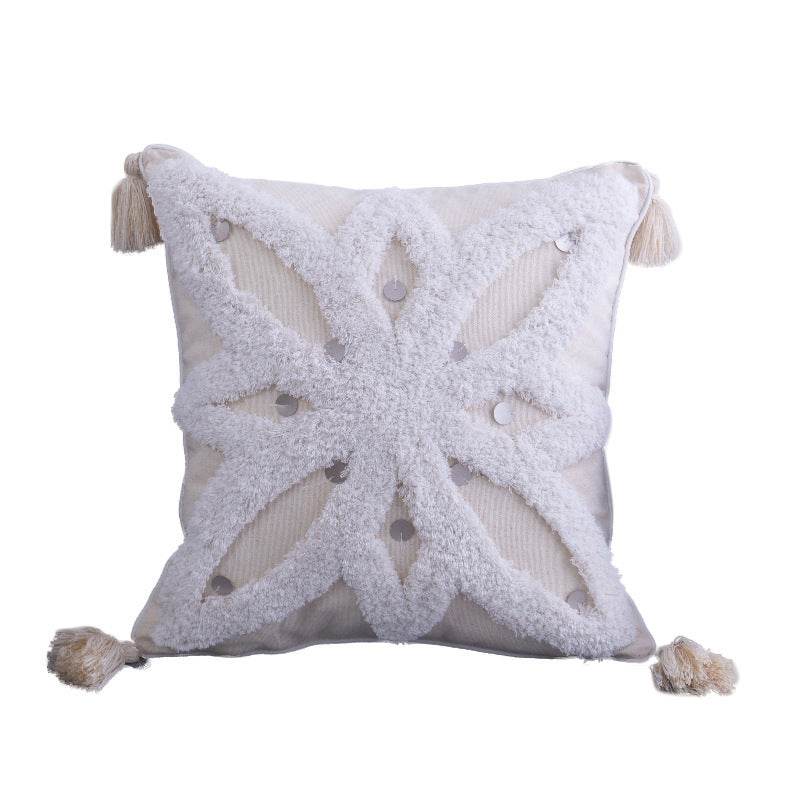 Bohemian Cushion Cover with Elegant Tassels Decorative Pillowcases for Home Bed Sofa Car Pillow Case 45x45cm 30x50cm GH4404 - Mubimart