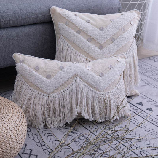 Bohemian Cushion Cover with Elegant Tassels Decorative Pillowcases for Home Bed Sofa Car Pillow Case 45x45cm 30x50cm GH4404 - Mubimart