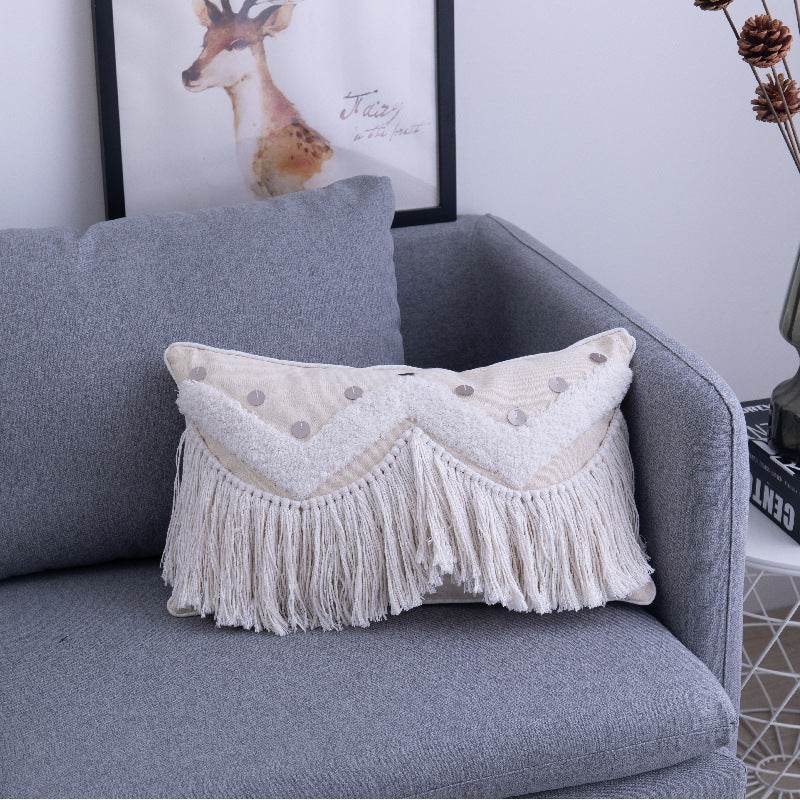 Bohemian Cushion Cover with Elegant Tassels Decorative Pillowcases for Home Bed Sofa Car Pillow Case 45x45cm 30x50cm GH4404 - Mubimart