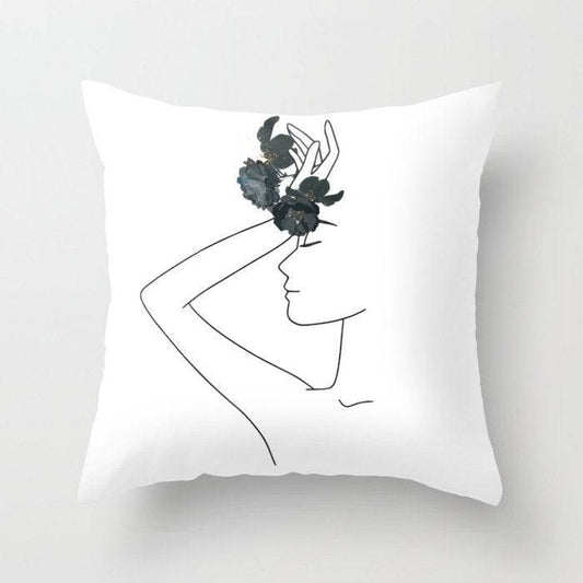 Pillowcase Black And White Geometric Pillowcase - Mubimart