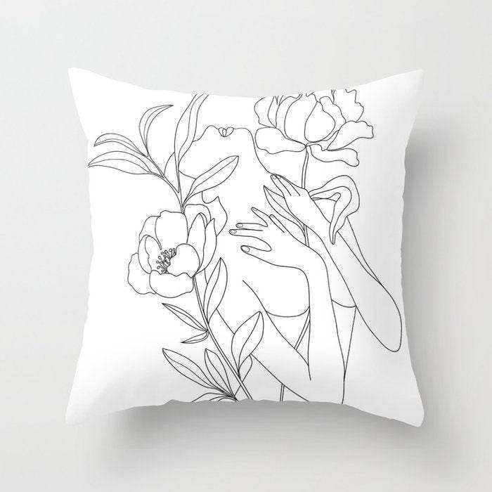 Pillowcase Black And White Geometric Pillowcase - Mubimart