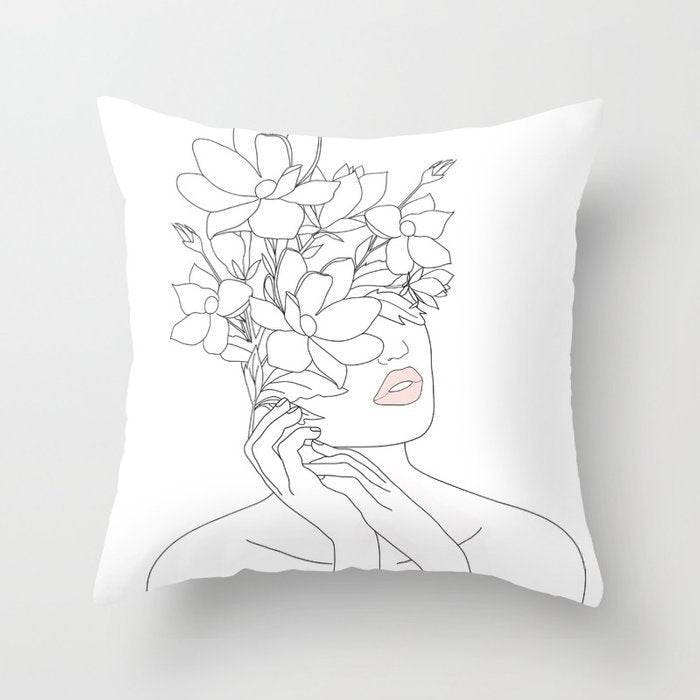 Pillowcase Black And White Geometric Pillowcase - Mubimart