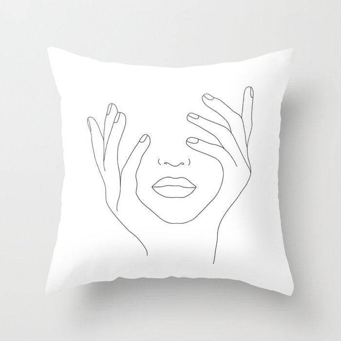 Pillowcase Black And White Geometric Pillowcase - Mubimart