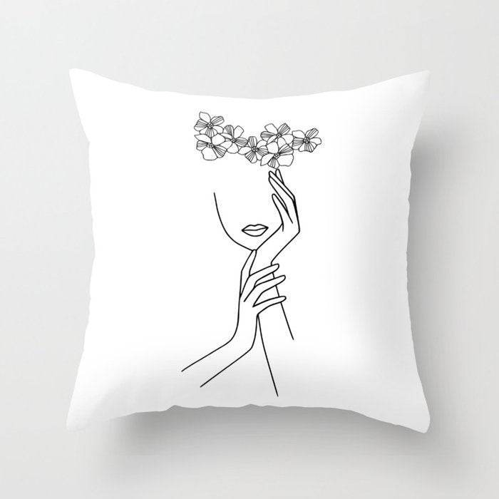 Pillowcase Black And White Geometric Pillowcase - Mubimart