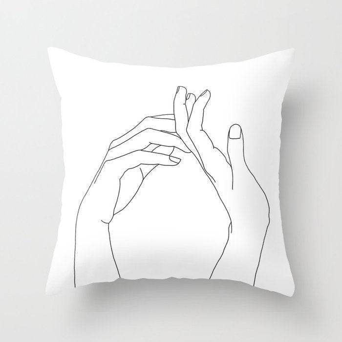 Pillowcase Black And White Geometric Pillowcase - Mubimart