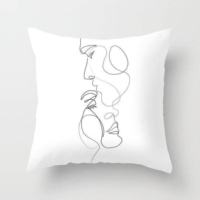 Pillowcase Black And White Geometric Pillowcase - Mubimart