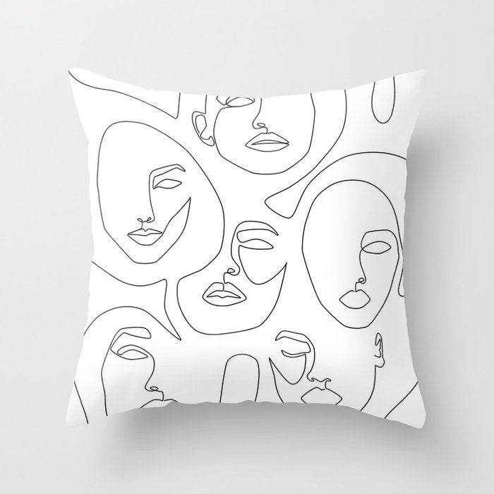 Pillowcase Black And White Geometric Pillowcase - Mubimart