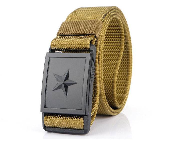 Men's Canvas Belt With Magnetic Buckle Belt - Mubimart