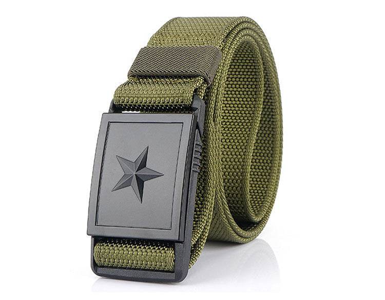 Men's Canvas Belt With Magnetic Buckle Belt - Mubimart