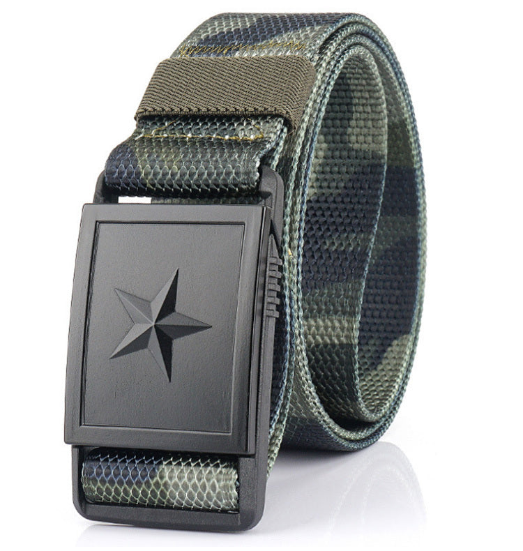 Heren Canvas Riem Met Magnetische Gesp Riem