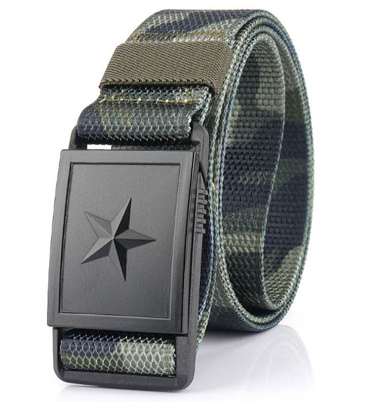 Men's Canvas Belt With Magnetic Buckle Belt - Mubimart