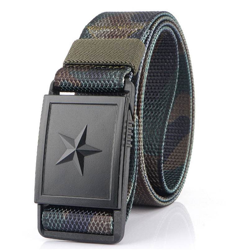 Men's Canvas Belt With Magnetic Buckle Belt - Mubimart