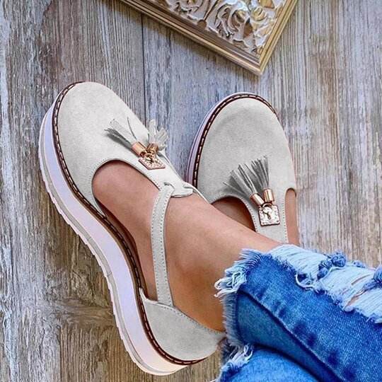 Tassel Flats Shoes Women Spring Summer Sandals - Mubimart