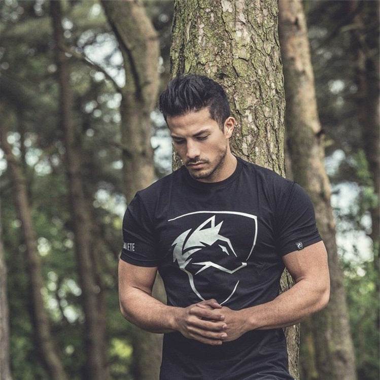 Gothic Shirt Streetwear Fitness Workout Fashion Cotton - Mubimart