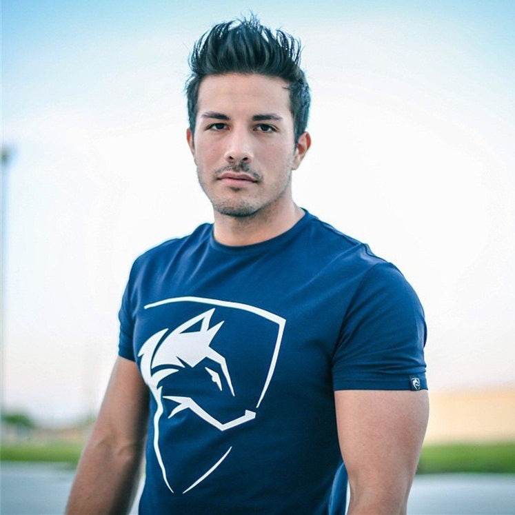 Gothic Shirt Streetwear Fitness Workout Fashion Cotton - Mubimart