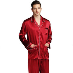 Mens Pajama Set Winter Sleepwear Men Homewear Warm Nightwear - Mubimart -  