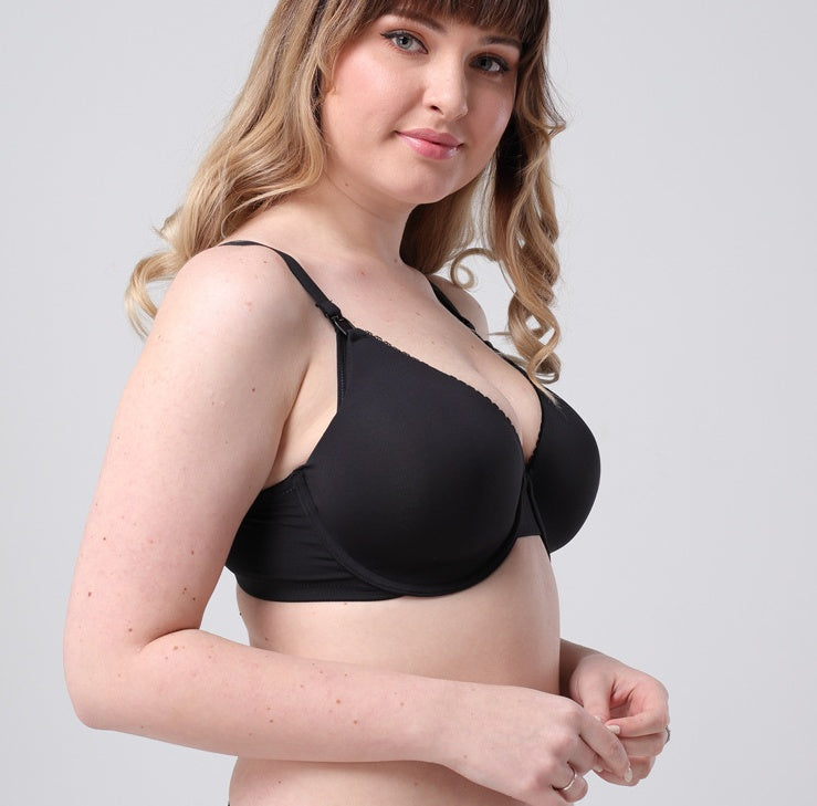 Front Buckle Plus Size Nursing Bra - Mubimart -  