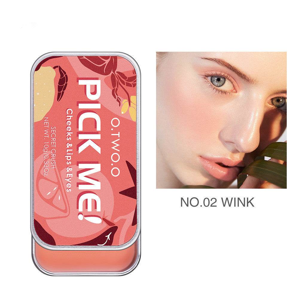 Monochrome Rouge Cream Lipstick Eye Shadow Blush 3 in 1 - Mubimart