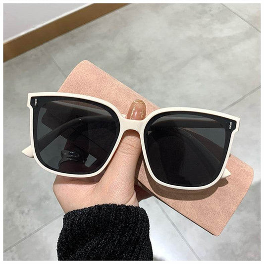 New Glasses Men And Women Sunglasses Black Frame Sunglasses - Mubimart