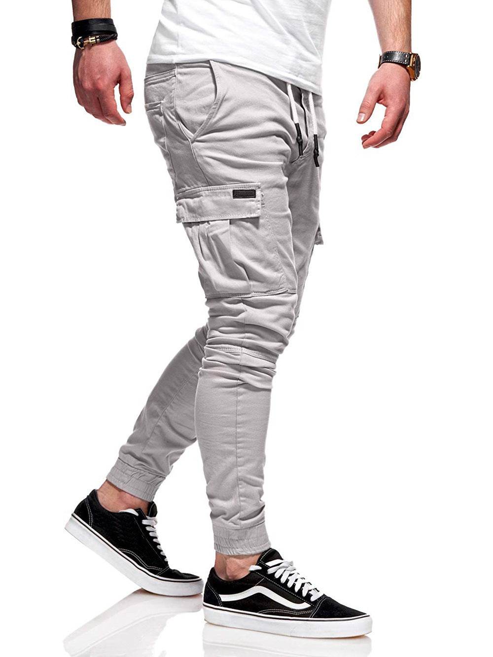 Men Jogger Pants New Fashion Sweatpants Men Fitness - Mubimart