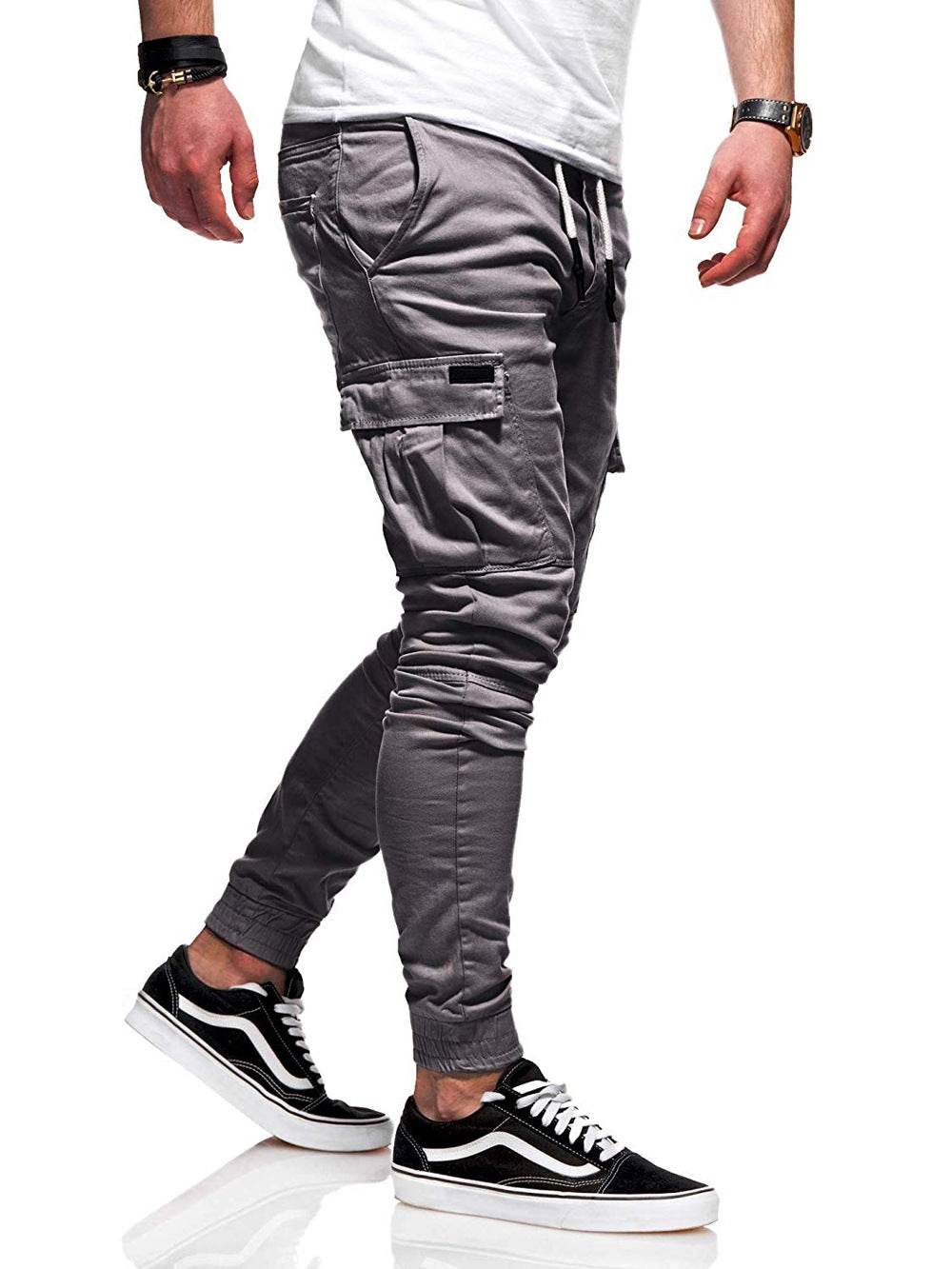 Men Jogger Pants New Fashion Sweatpants Men Fitness - Mubimart