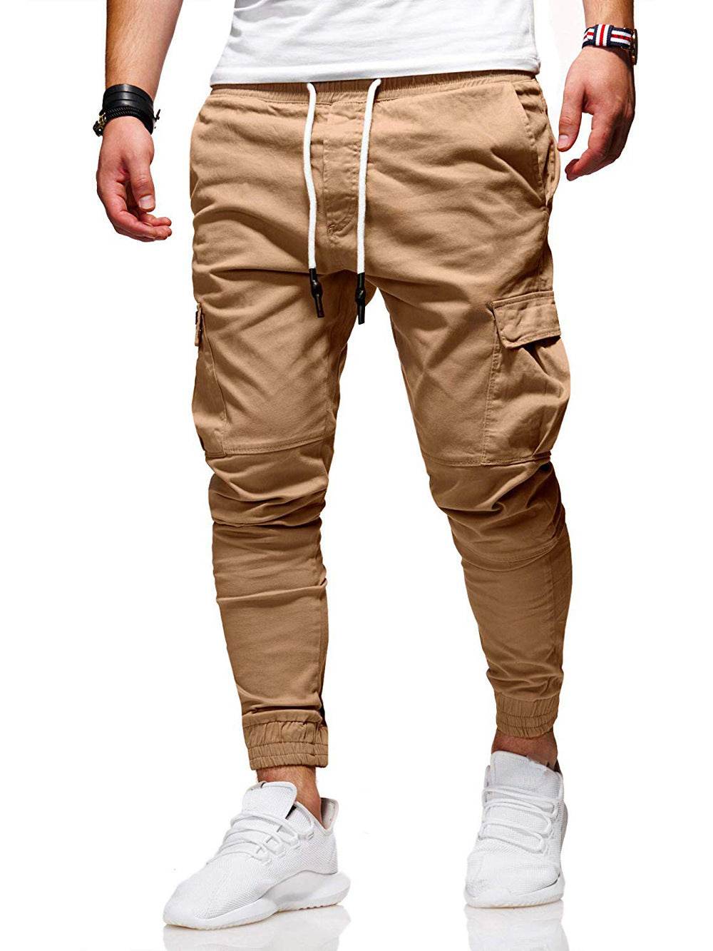 Men Jogger Pants New Fashion Sweatpants Men Fitness - Mubimart