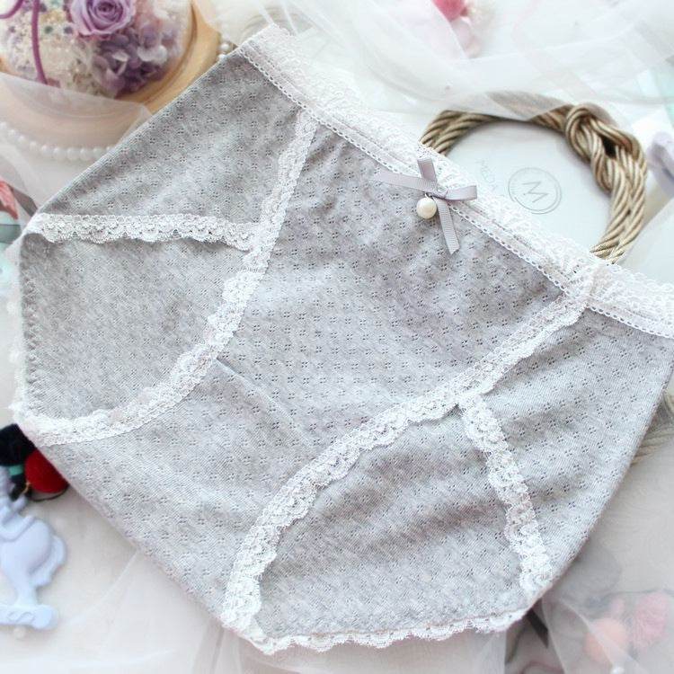 Plus Size Panties Women's Cotton Briefs Sexy Lace Kawaii Underwear Women Cotton Panties of Large Size with High Waist Female 7XL - Mubimart