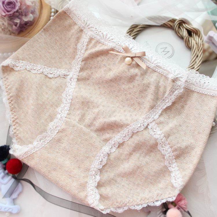 Plus Size Panties Women's Cotton Briefs Sexy Lace Kawaii Underwear Women Cotton Panties of Large Size with High Waist Female 7XL - Mubimart