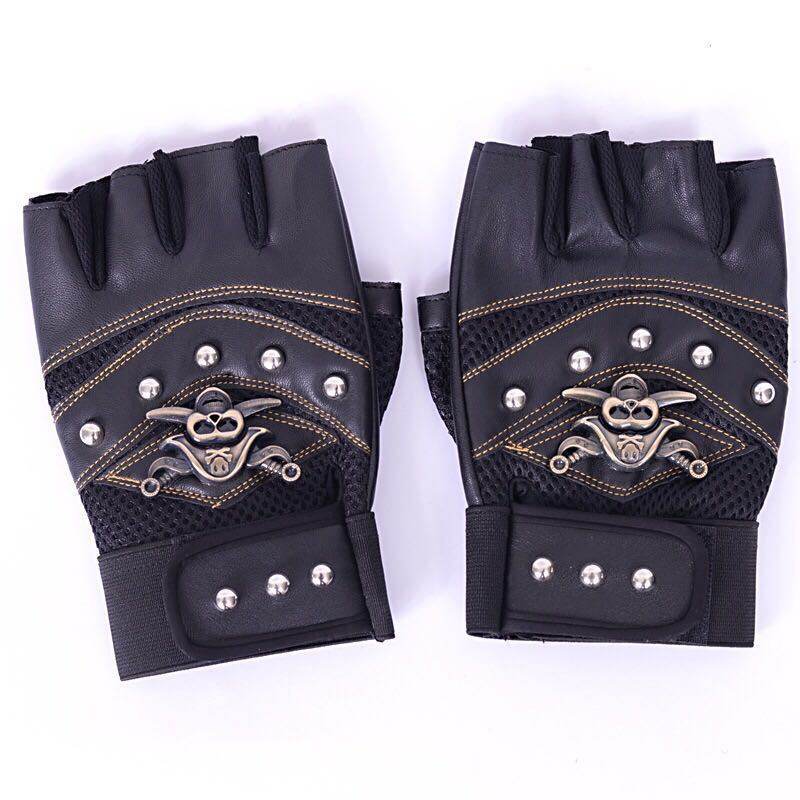 Hip hop Break Dancing Sport Riding Skull Gloves - Mubimart